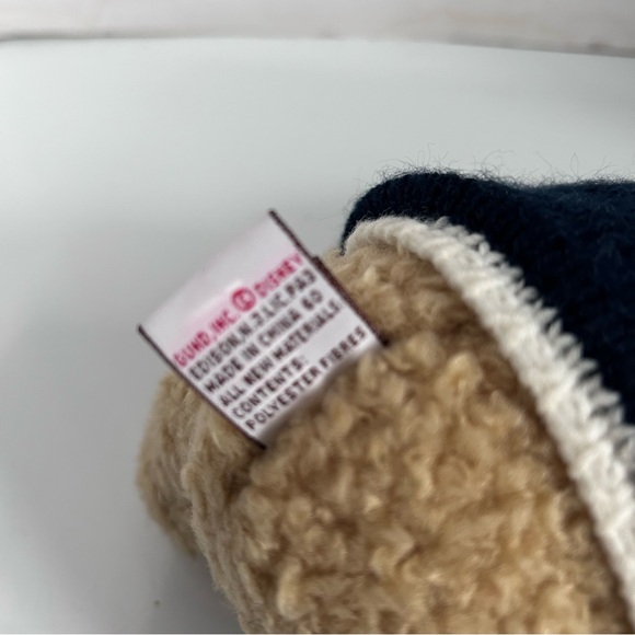 Gund Classic Pooh 7” plush with removable navy blue Christmas tree sweater - Picture 4 of 6